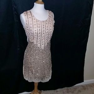Gold Sequins Party Dress